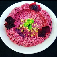 Hommos with Beetroot