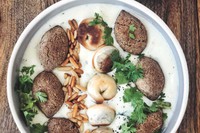 Mixed Chich Barak with Kibbeh & Rice