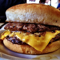 Barbecue cheese burger