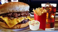 Barbecue cheese burger